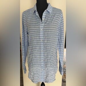 J. McLaughlin size Large cotton button down top
